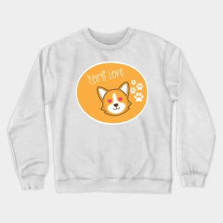 Corgi found his love Crewneck Sweatshirt